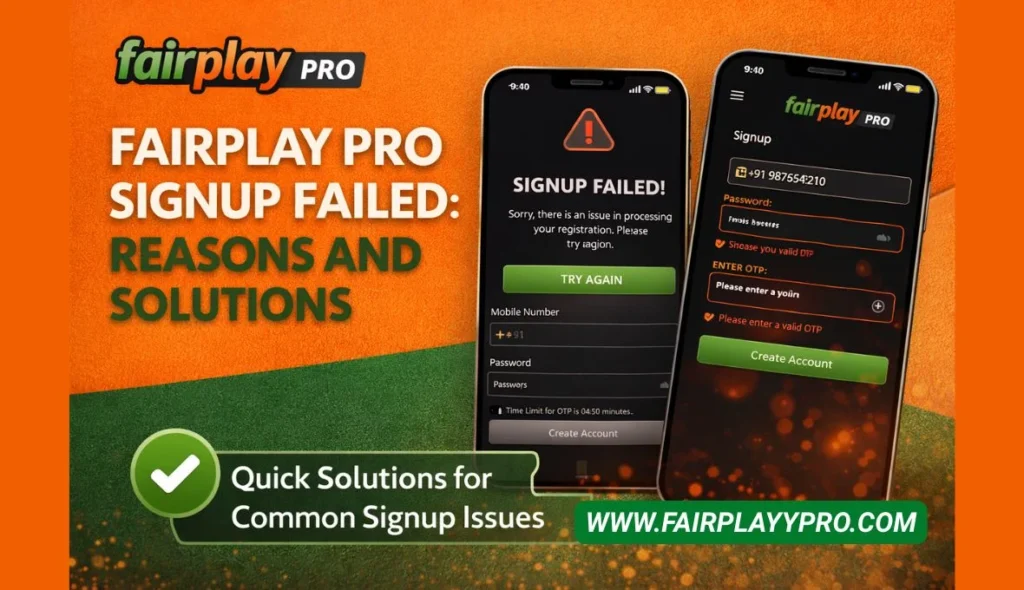 Why Your Fairplay Pro Account Registration Failed and How to Fix It